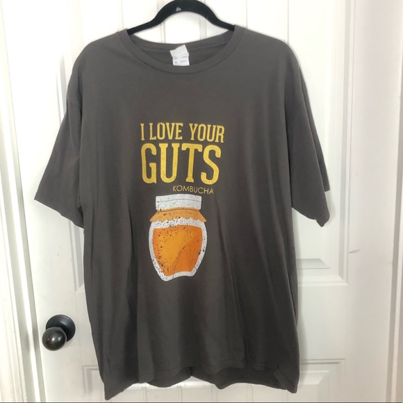 Gray I love Your Guts Kombutcha Graphic T-shirt - Picture 2 of 7